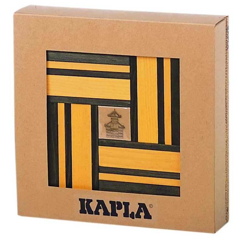 KAPLA Steine 40er Box Gelb und GrÃ¼n + Buch