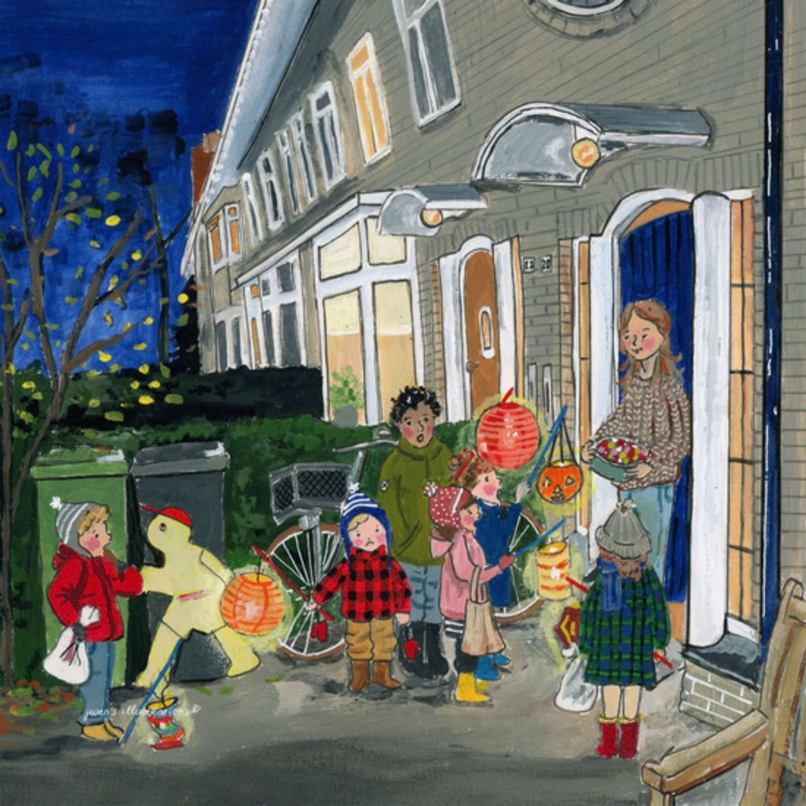 Motiv für Toverlux Lampe - Gwen's Illustration - Sankt-Martins-Lied