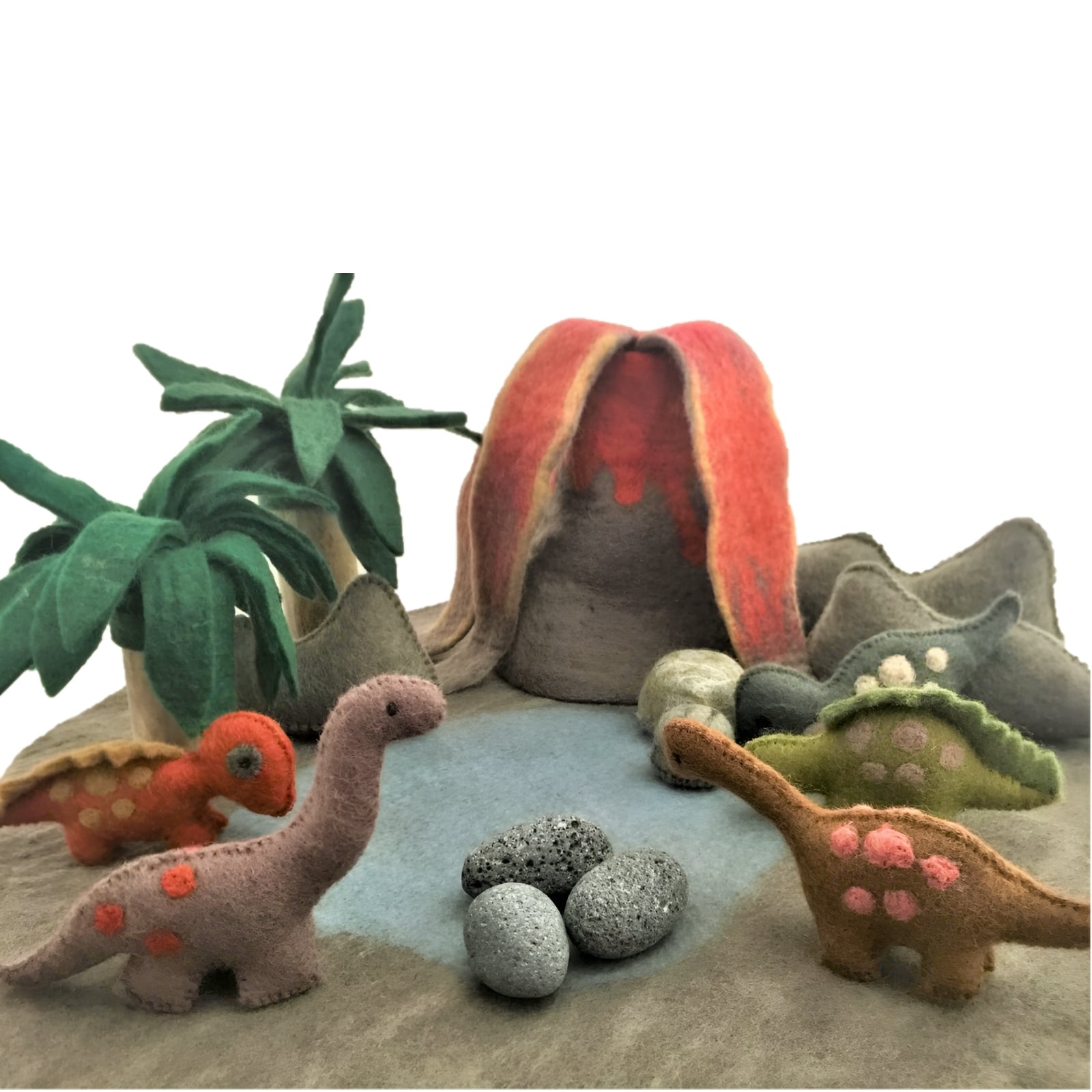 Filz Dinosaurier-Set, 27-teilig