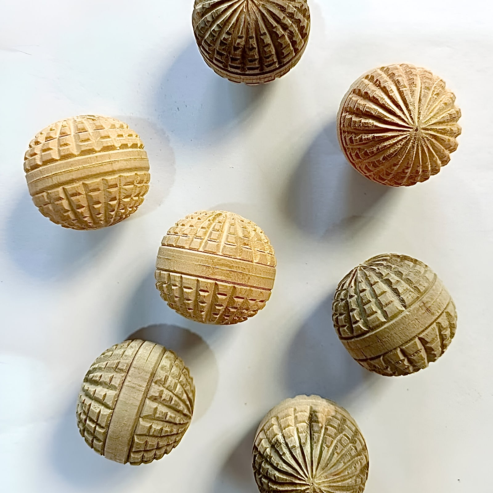 Mini WW Eichelkugeln, 6-teilig