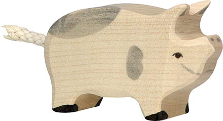 Holztiger Ferkel gefleckt