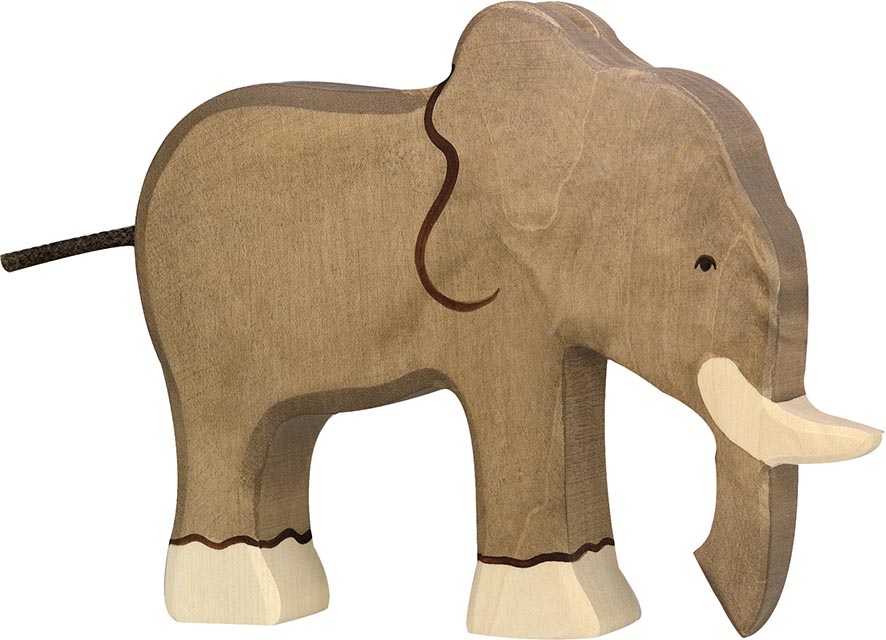 Holztiger Elefant