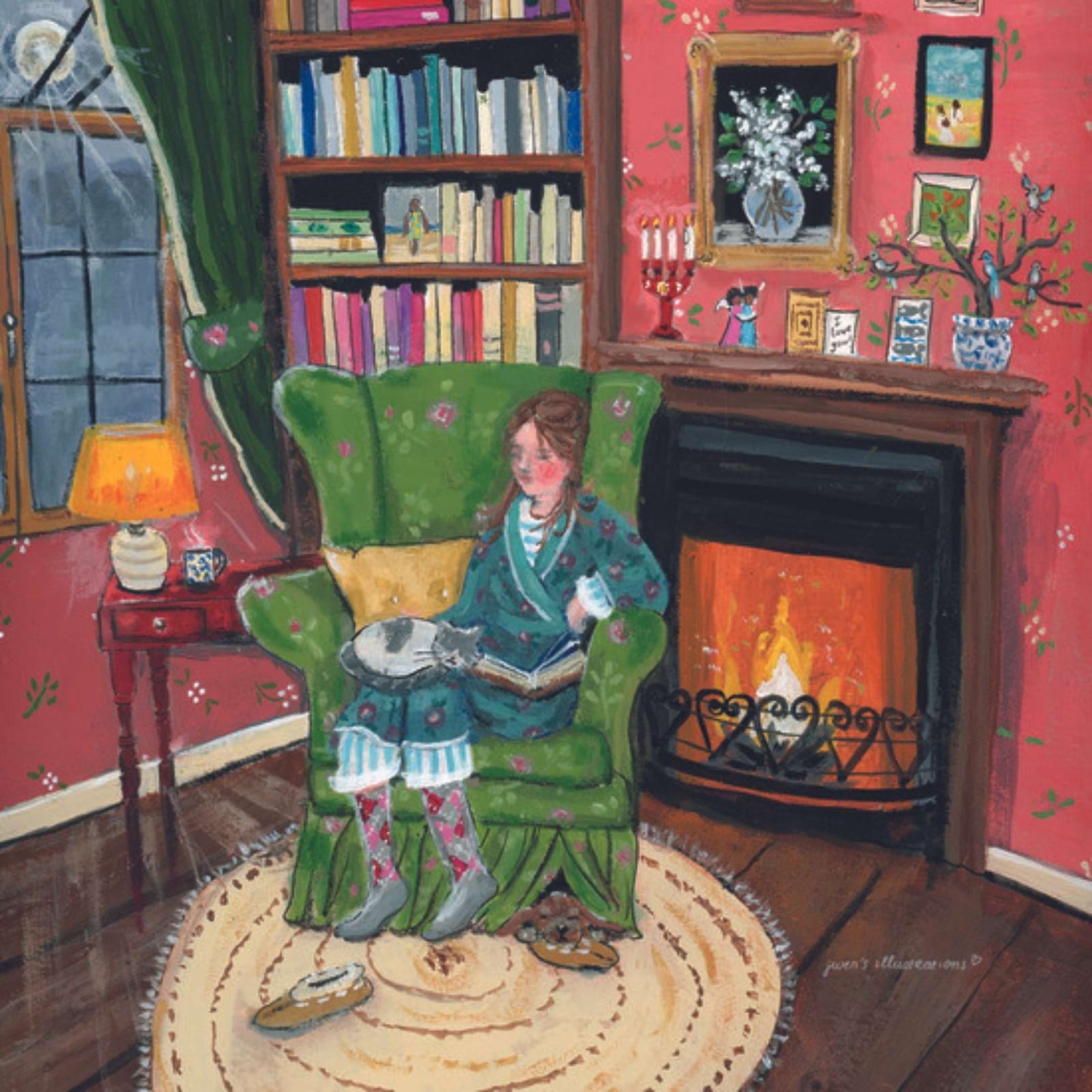 Motiv für Toverlux Lampe - Gwen's Illustration - Winterglück