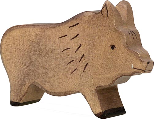 Holztiger Wildschwein Eber
