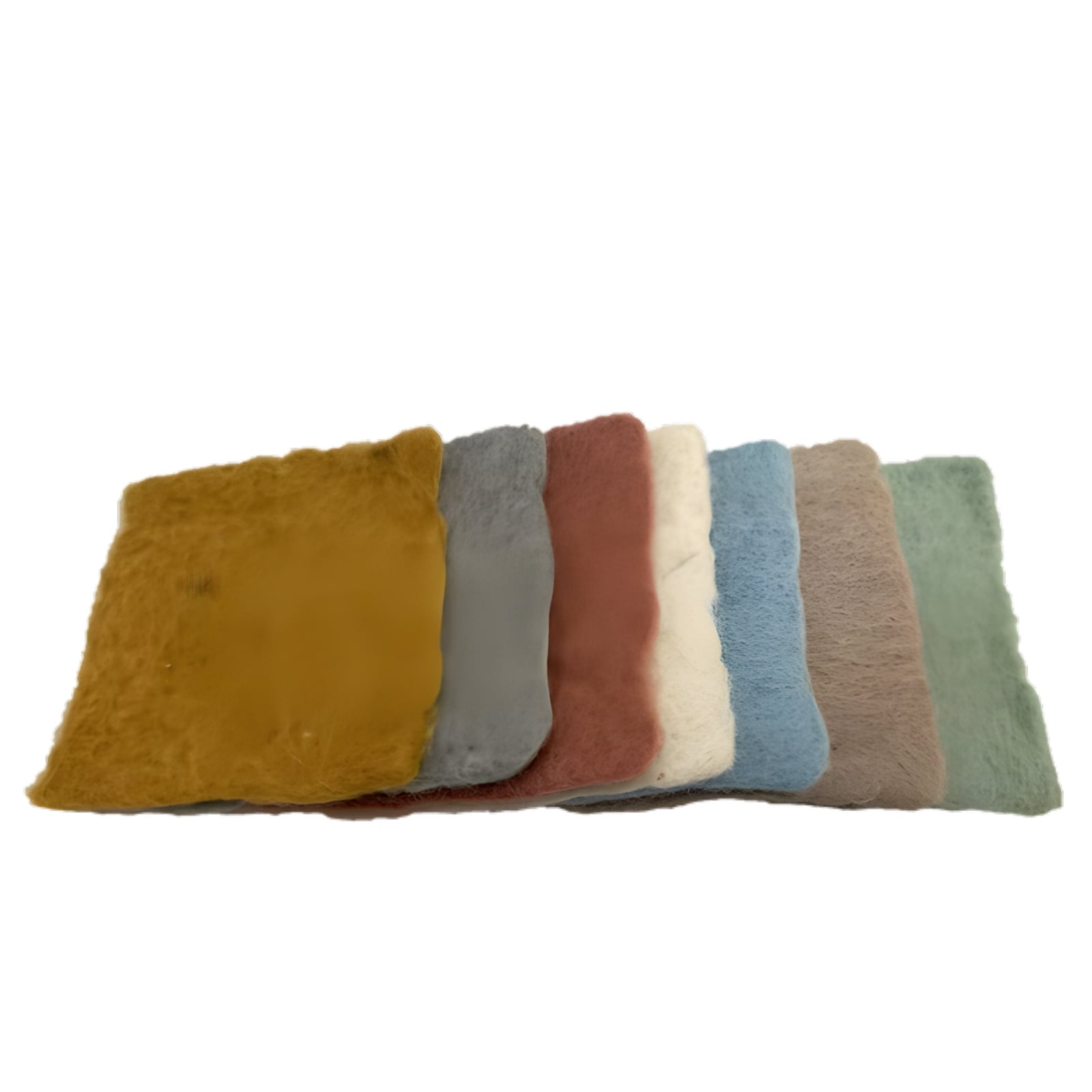 Earth Filz Quadrate, 7-teilig
