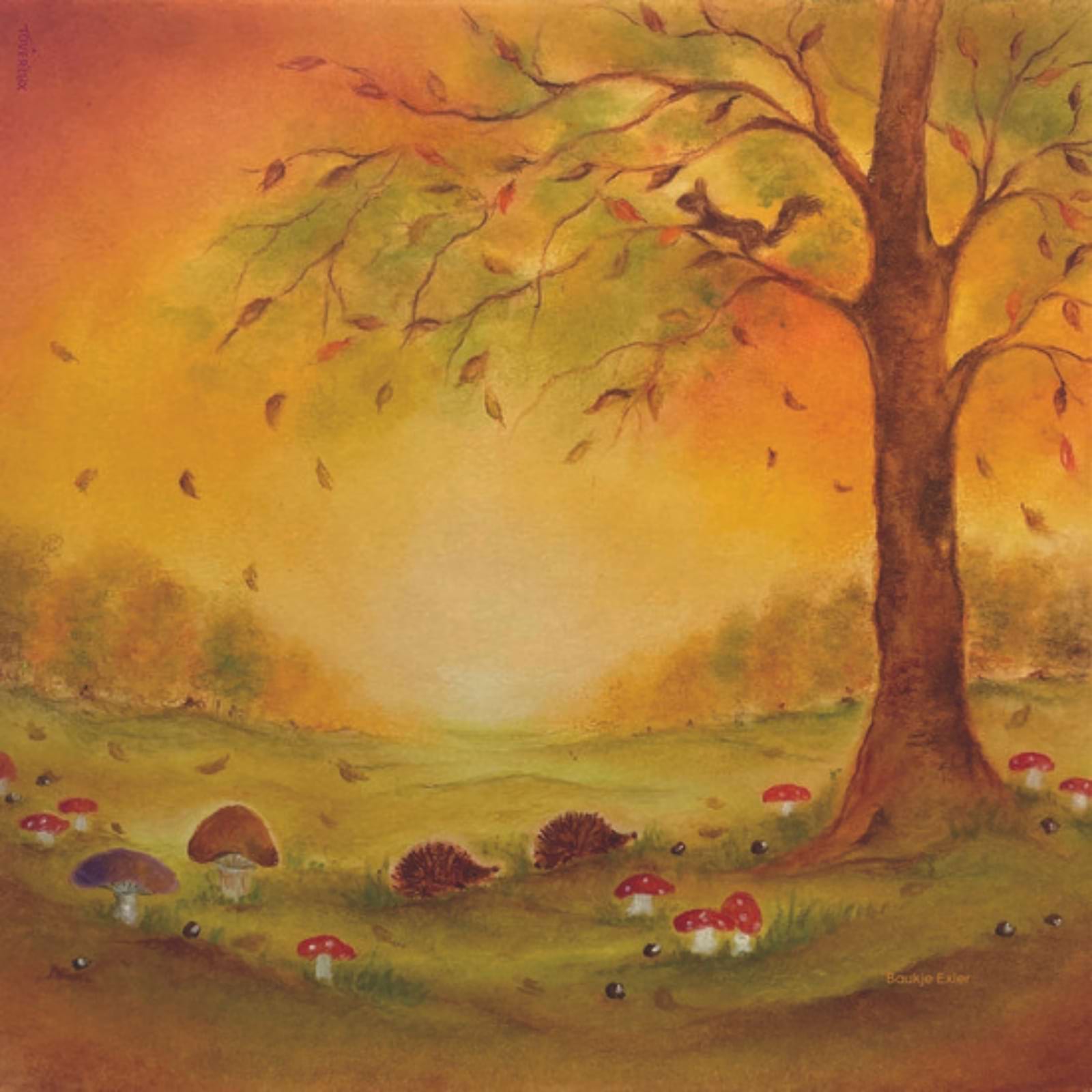 Motiv für Toverlux Lampe - Baukje Exler - Herbstblätter