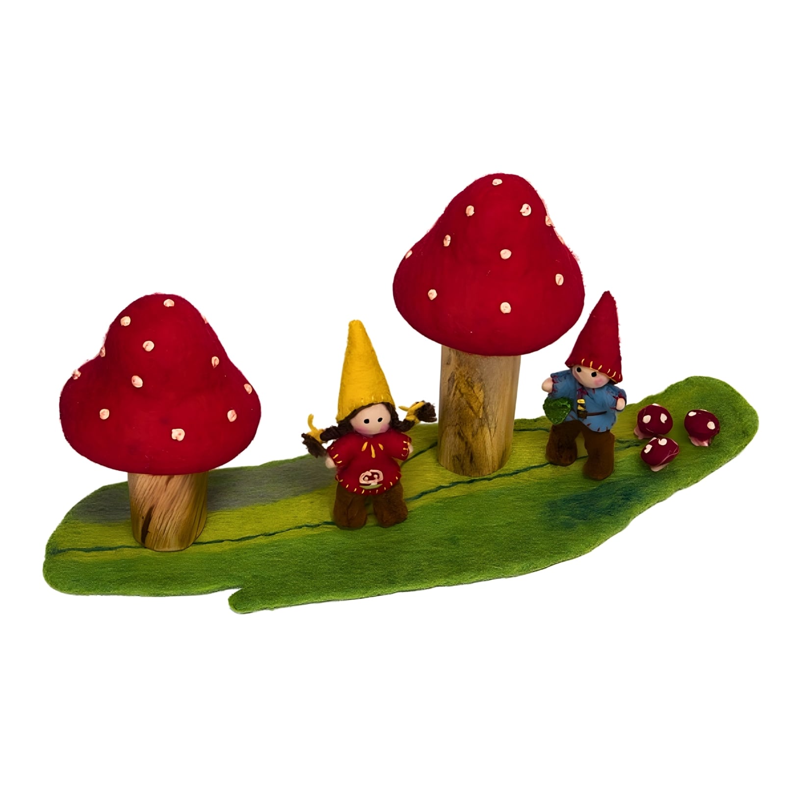 Filz Fliegenpilz-Garten, 5-teilig