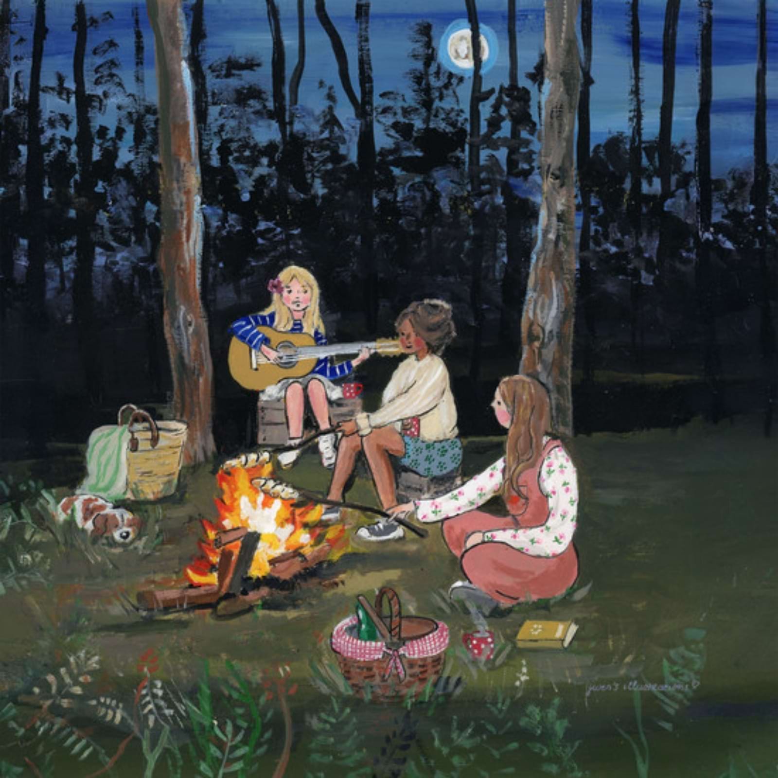 Motiv für Toverlux Lampe - Gwen's Illustration - Lagerfeuer