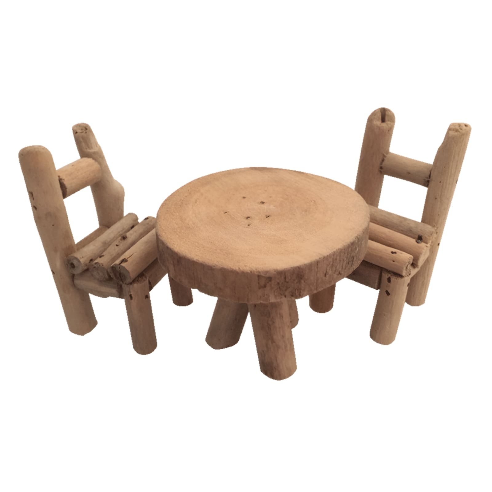 Holzmöbel 2 Stühle 1 Tisch