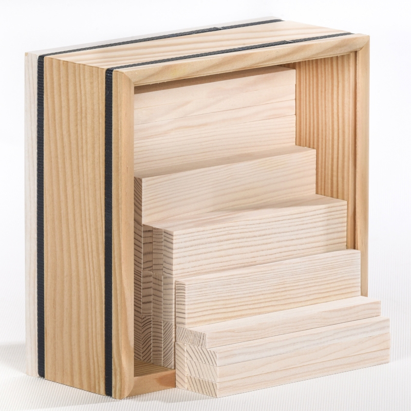 KAPLA Steine 40er Box QUADRATE Grau