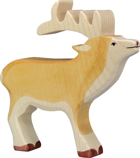 Holztiger Hirsch
