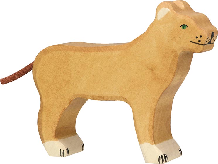 Holztiger Löwin