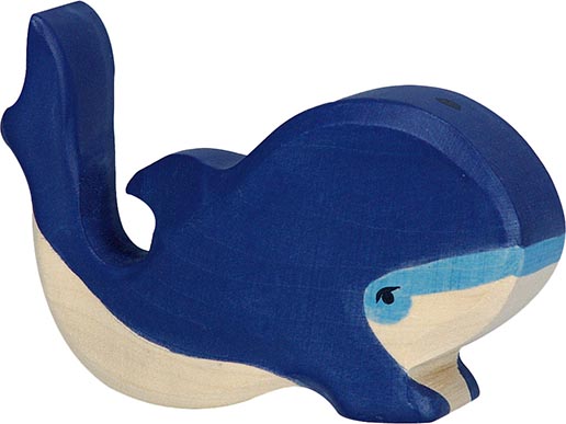 Holztiger Blauwal klein
