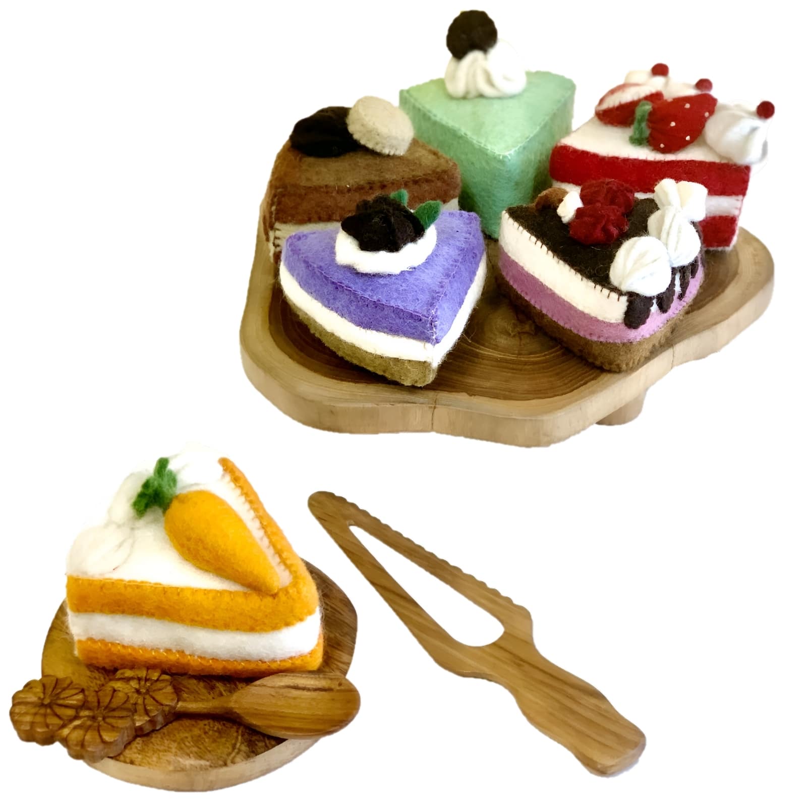 Filz Kuchenset, 7-teilig