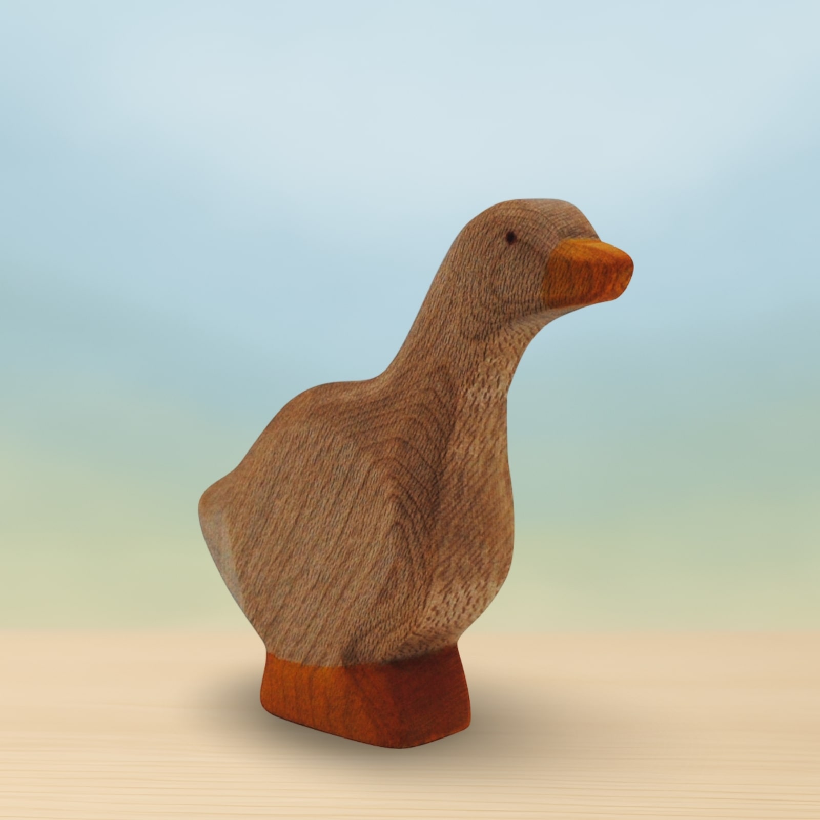 HolzWald Gans Kopf hoch