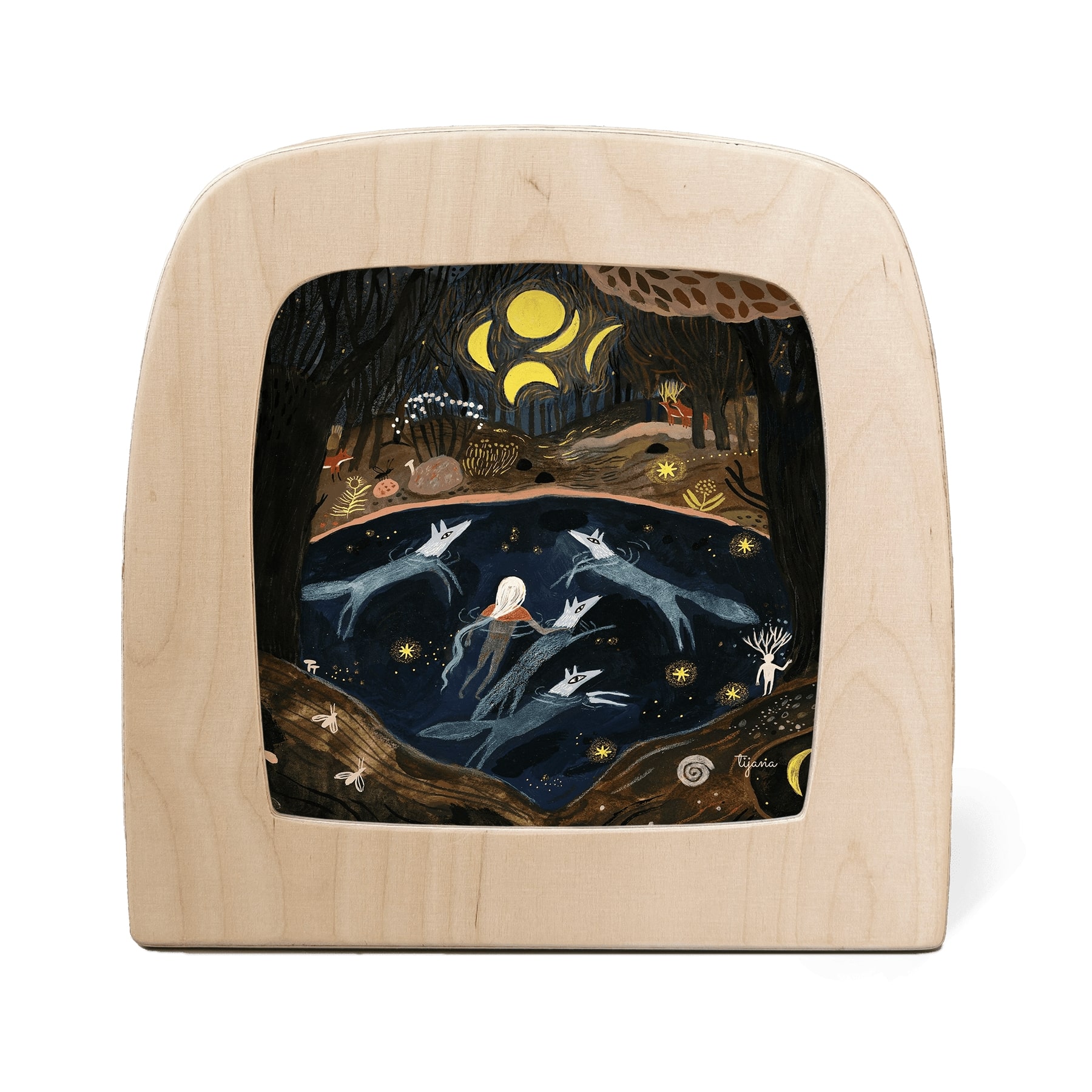Motiv für Toverlux Lampe - Tijana Draws - Wald der Monde