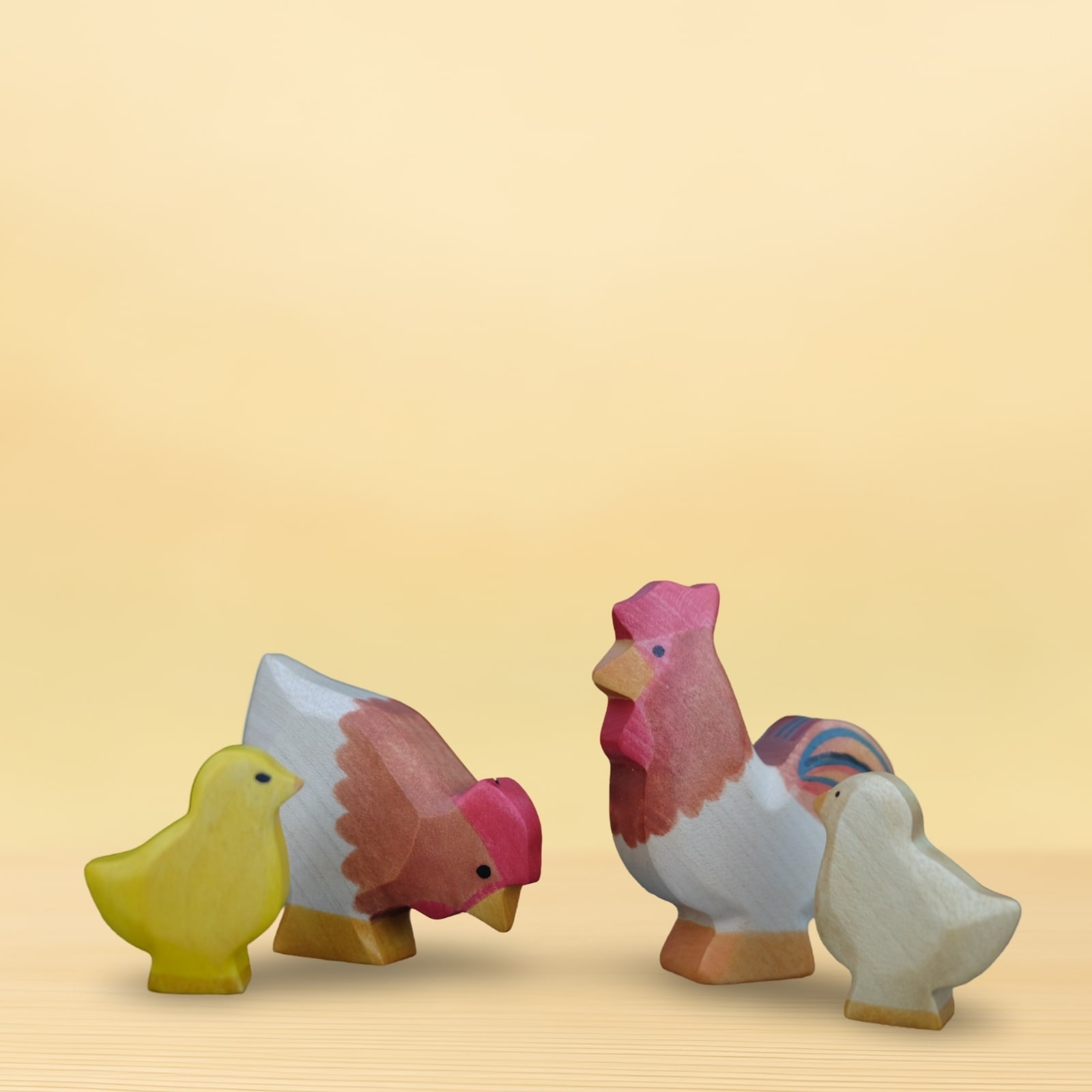 HolzWald Huhn pickend