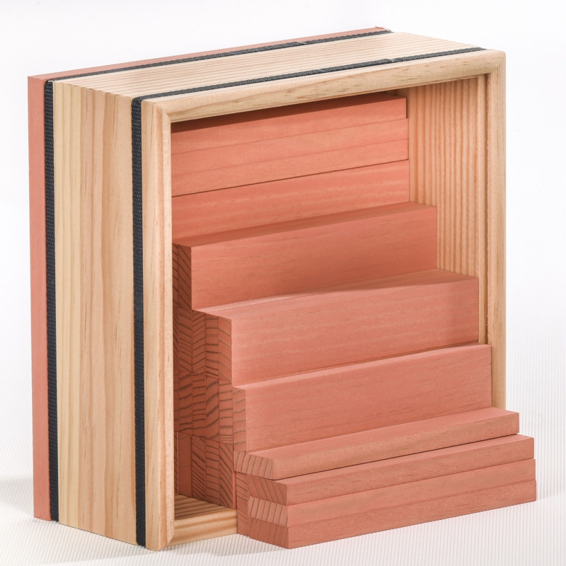 KAPLA Steine 40er Box QUADRATE Rosa