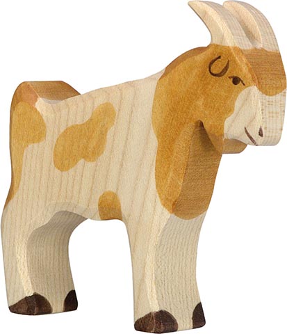 Holztiger Ziegenbock