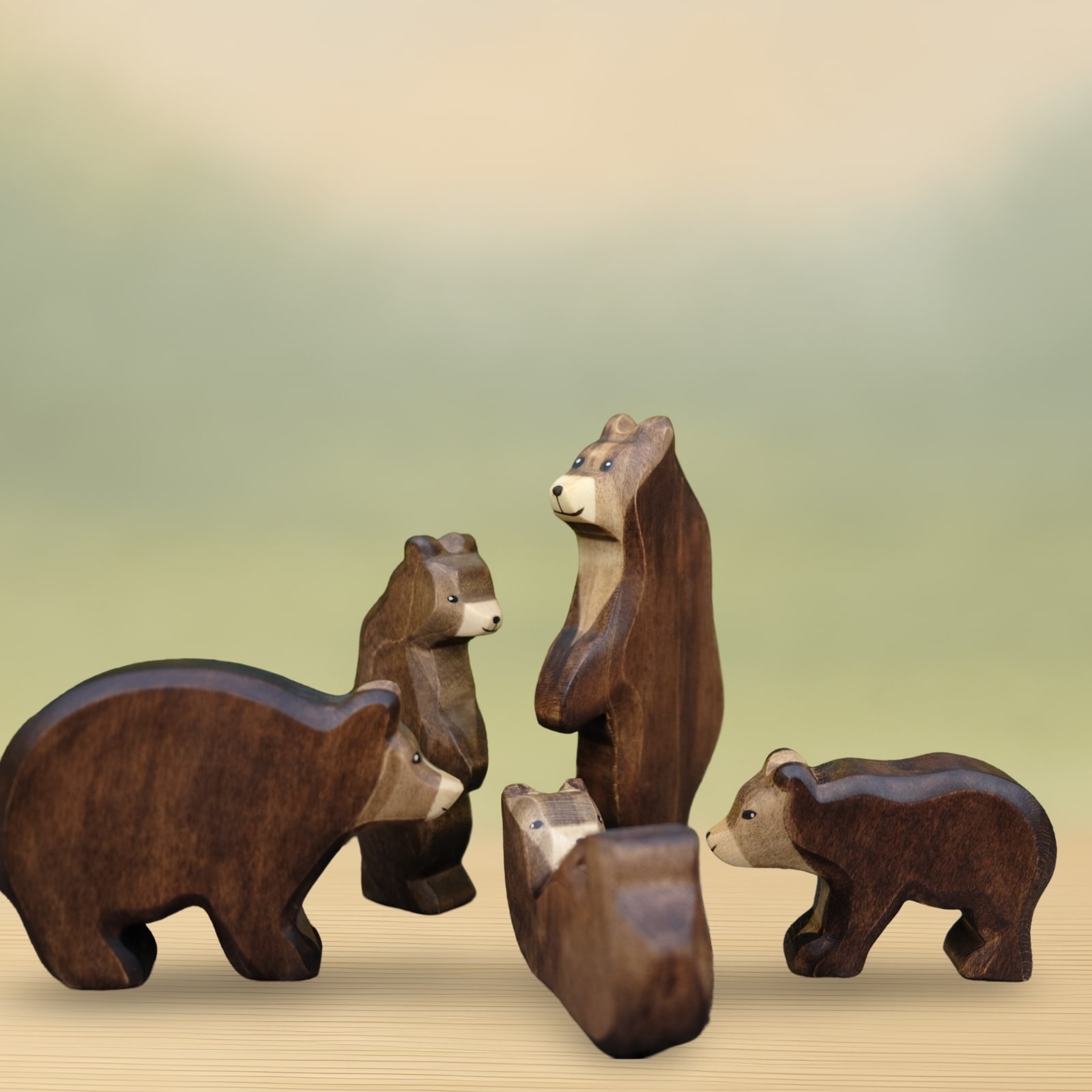 HolzWald Bär klein liegend