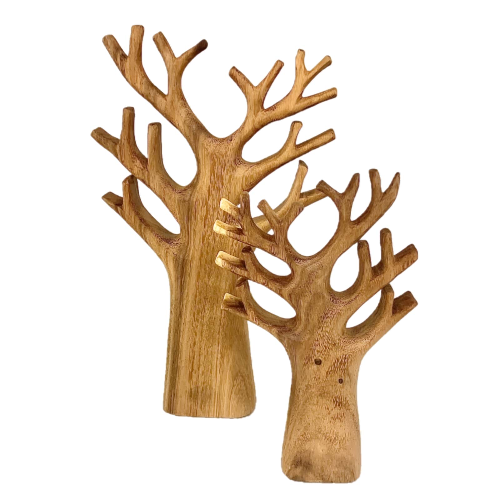 Geschnitzter Baum Set, 2-teilig