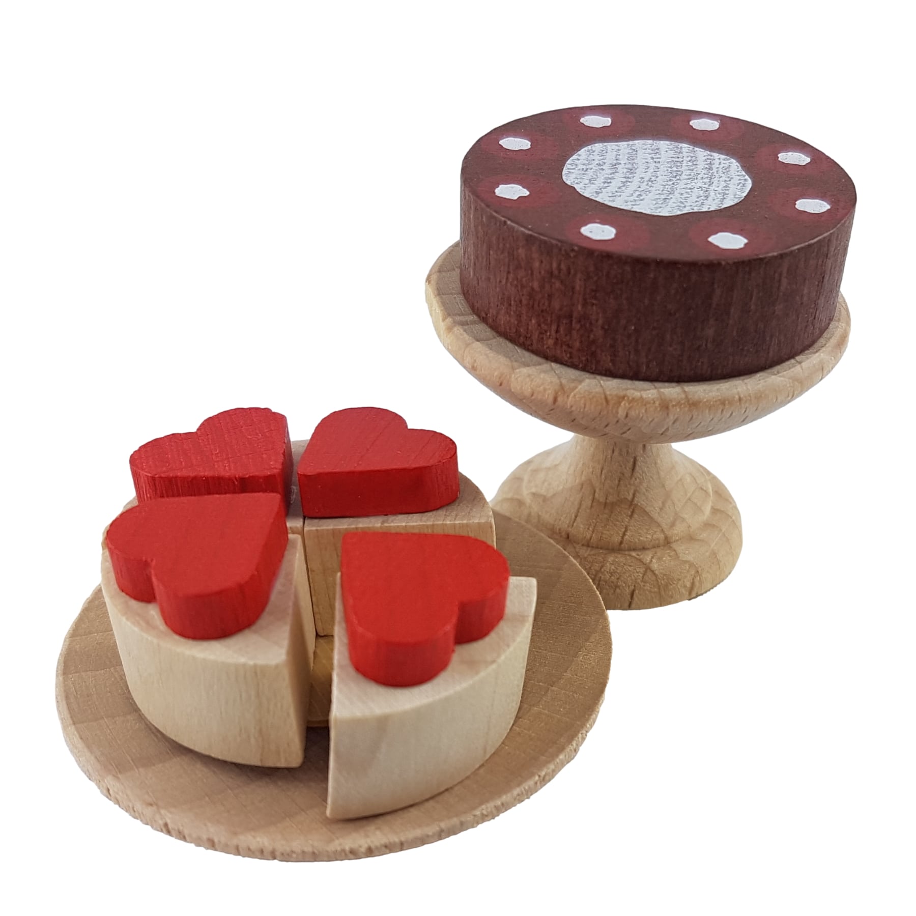Torte auf Etagere, Torte auf Teller