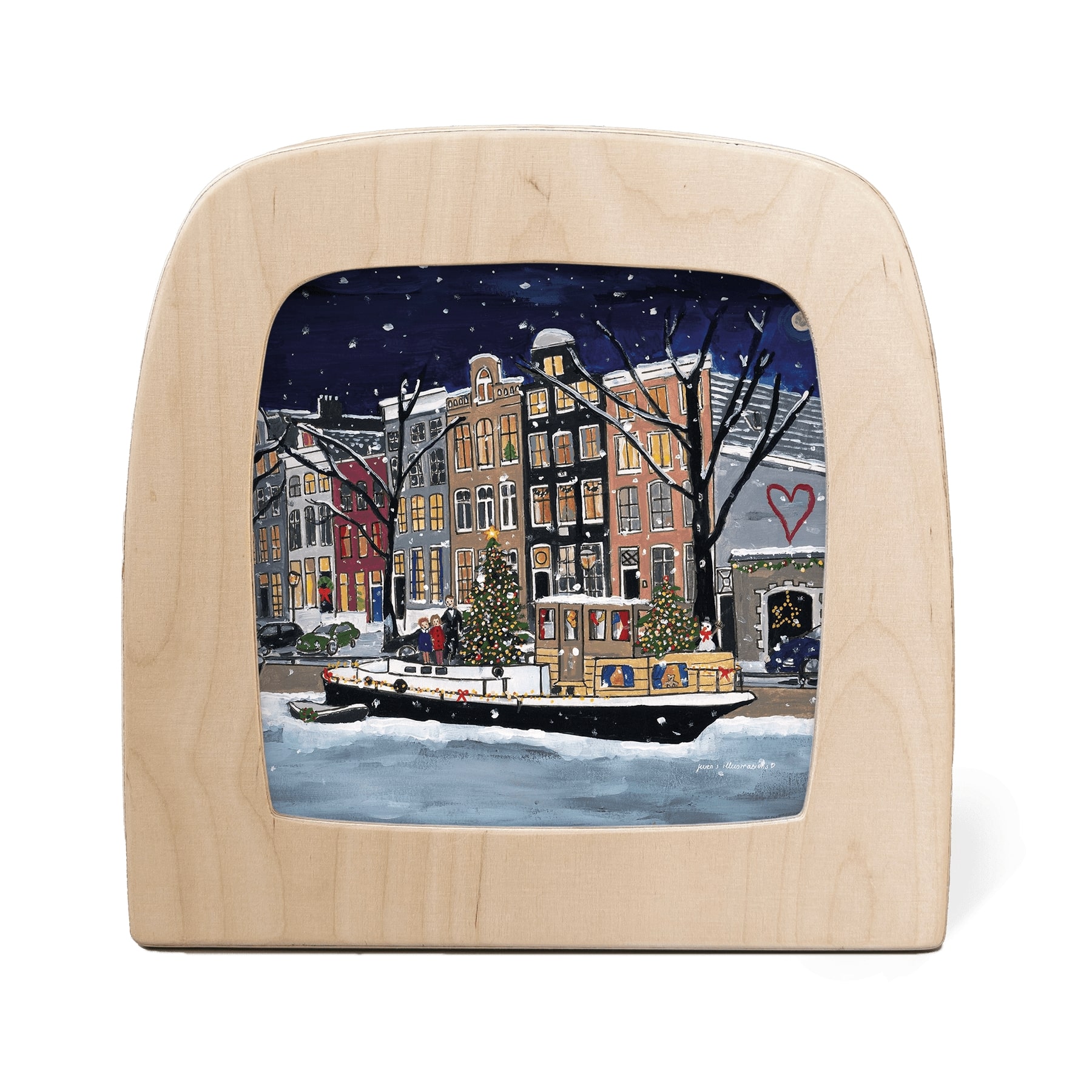 Motiv für Toverlux Lampe - Gwen's Illustration - Weihnachten in Amsterdam