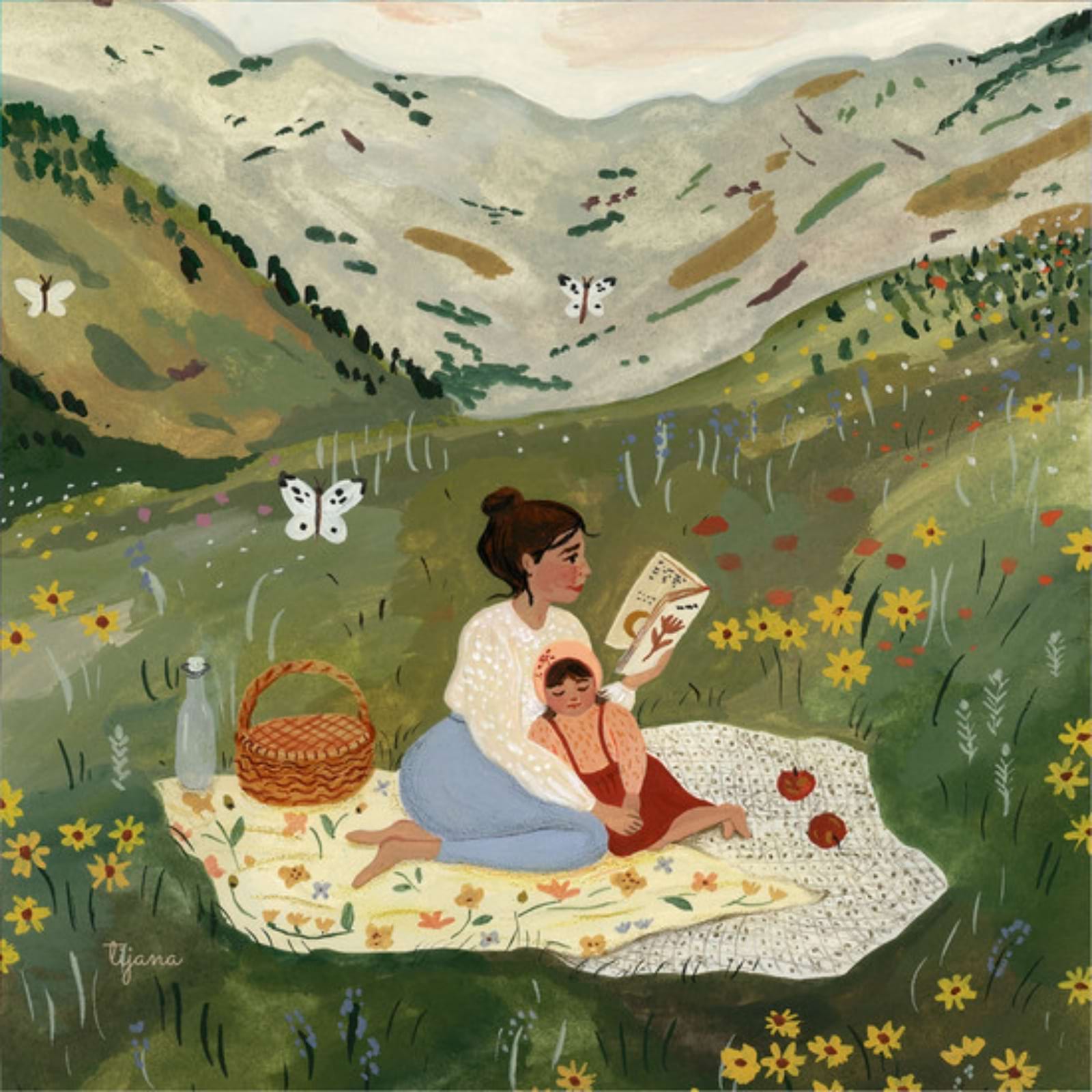 Motiv für Toverlux Lampe - Tijana Draws - Picknick