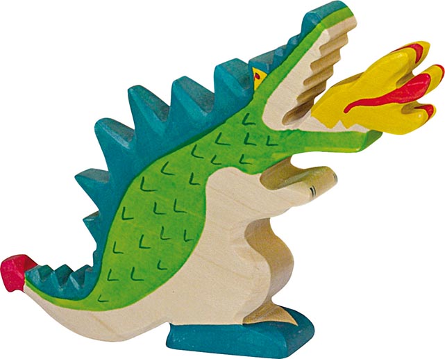 Holztiger Drache grÃ¼n