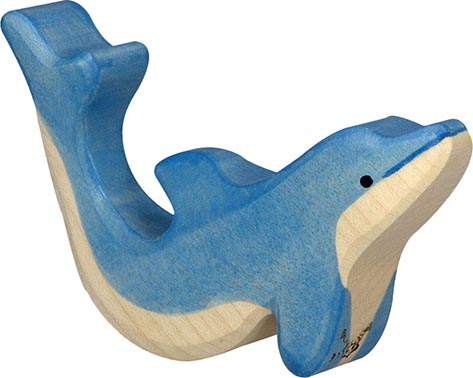 Holztiger Delfin klein
