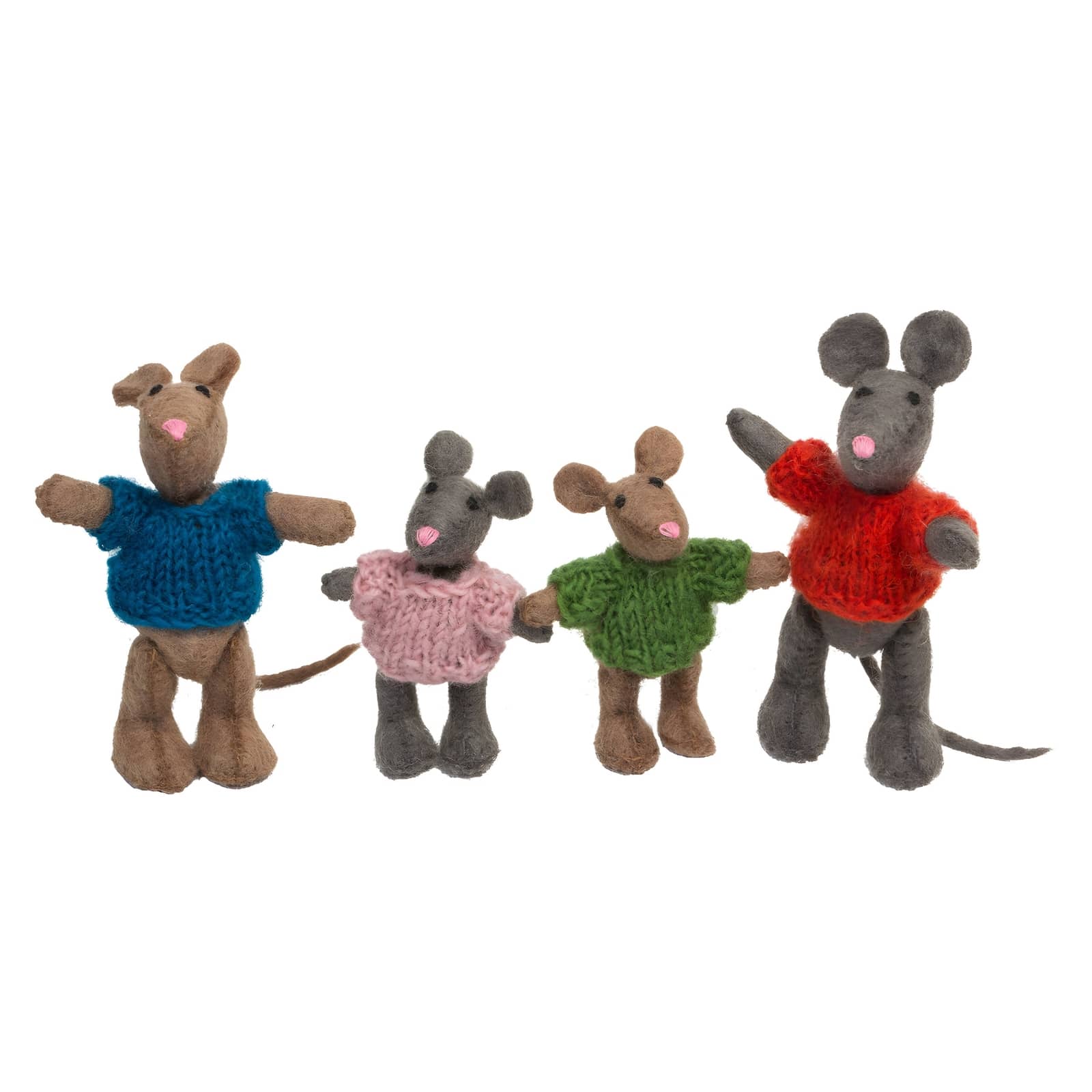 Filz Maus Familie, 4-teilig