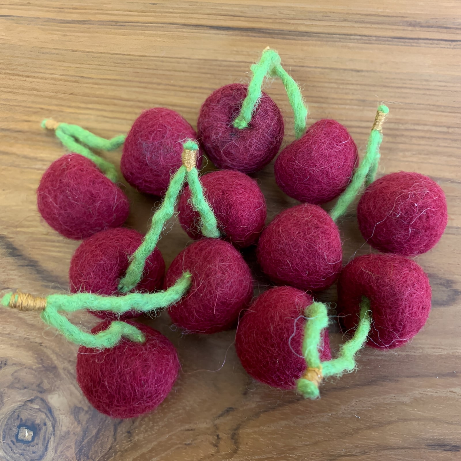 Filz Obst Kirschen, 6-teilig