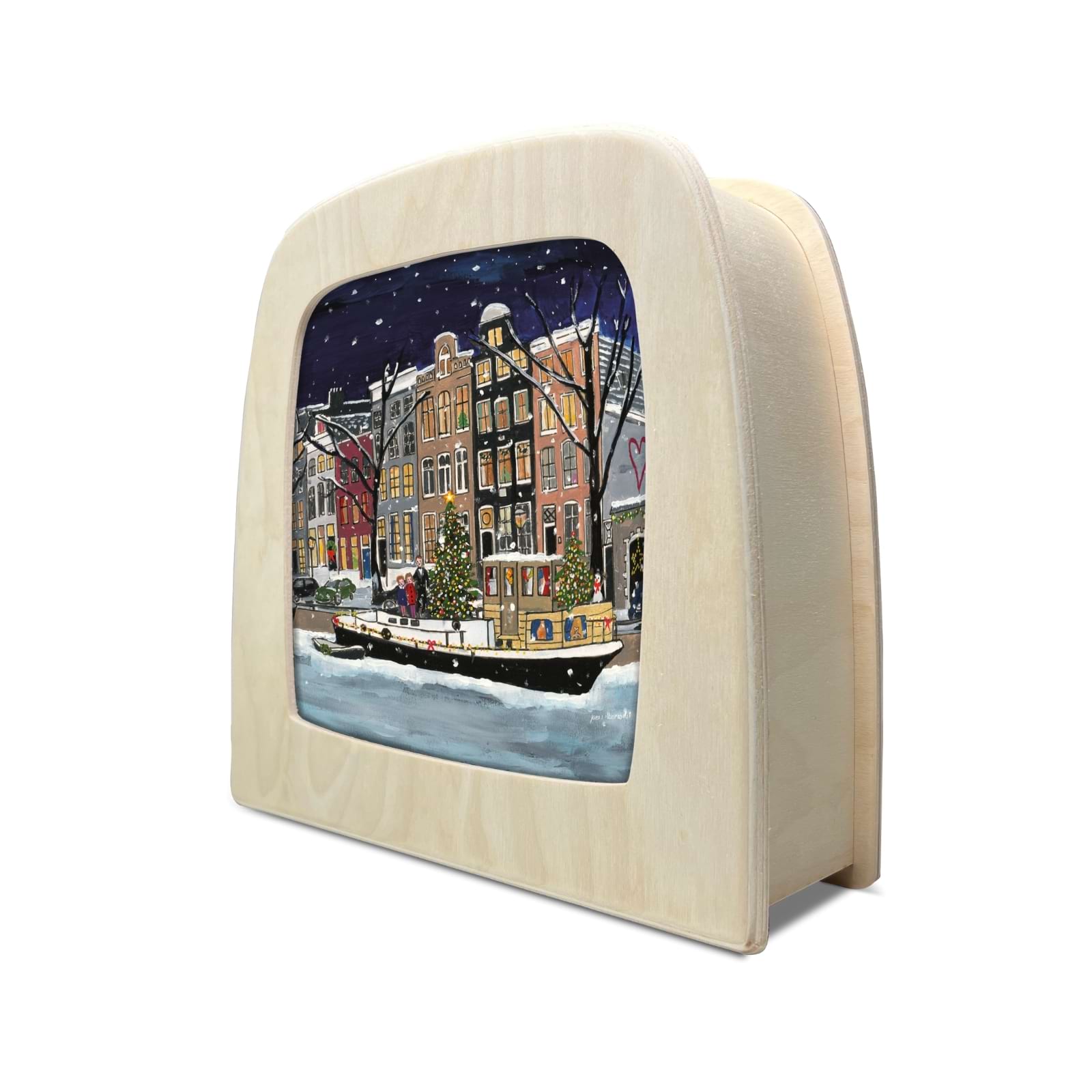 Motiv für Toverlux Lampe - Gwen's Illustration - Weihnachten in Amsterdam