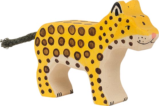 Holztiger Leopard klein