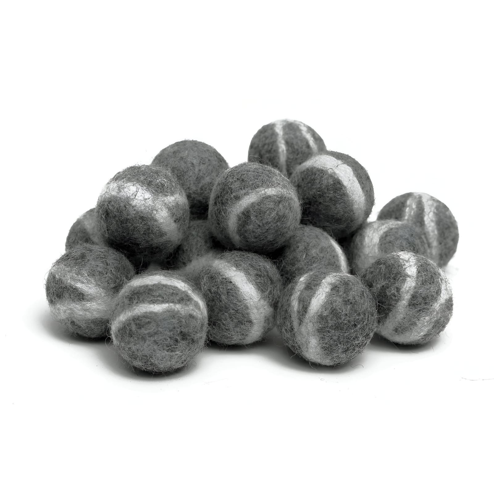 Filz-Felskugeln grau 3.5cm, 20-teilig