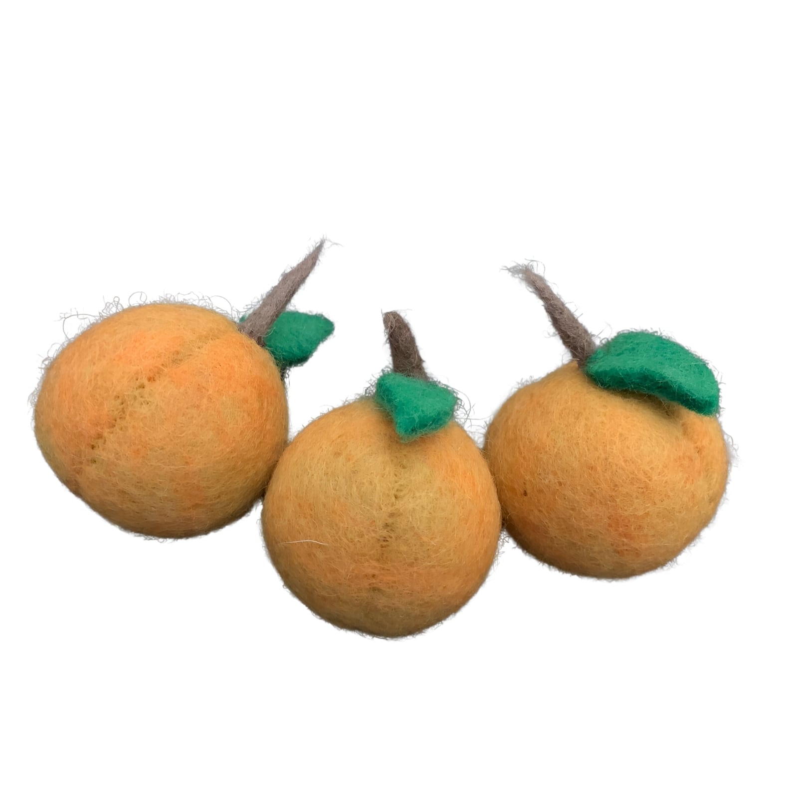 Filz Obst Aprikose, 3-teilig
