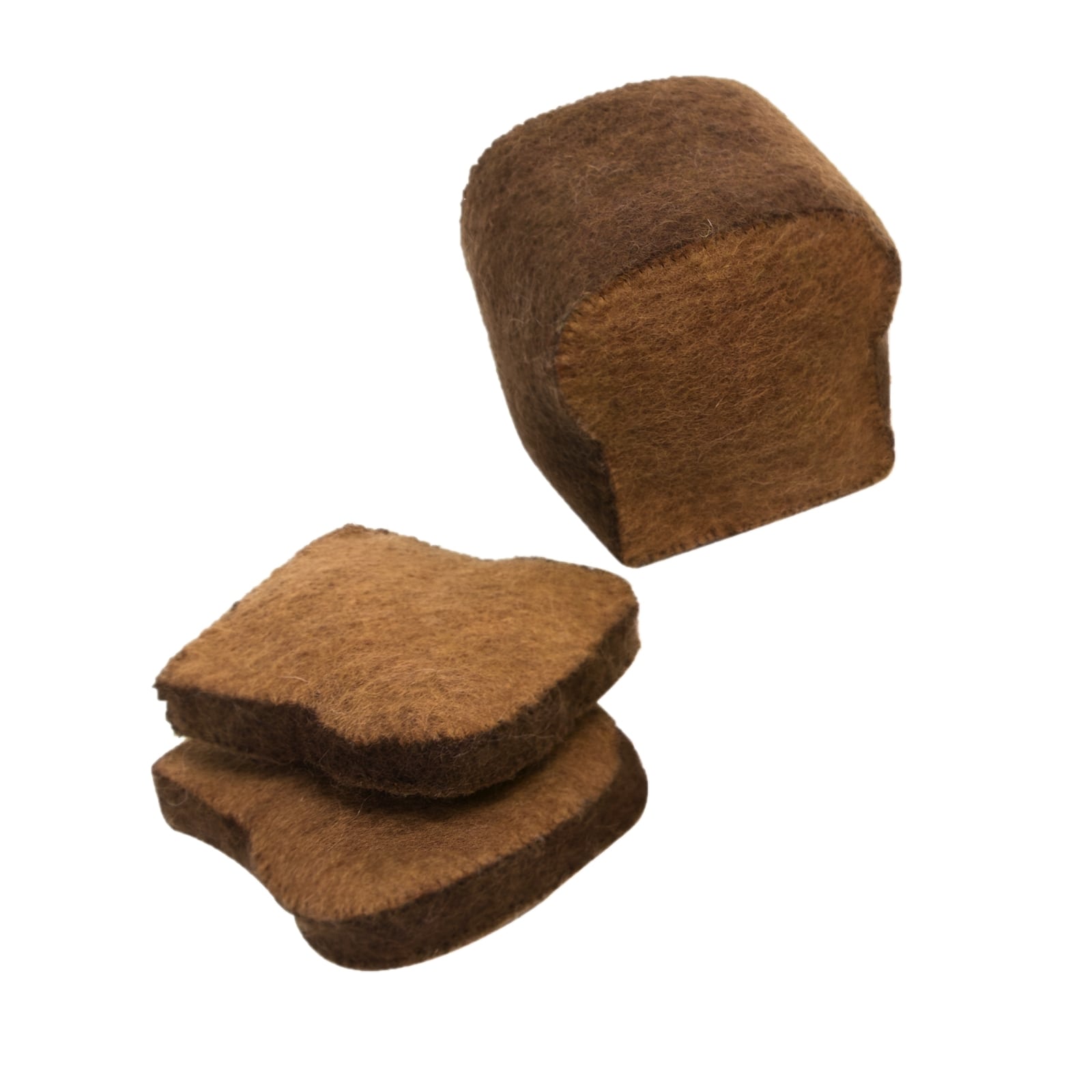 Filz Brot Laib mit 2 Scheiben