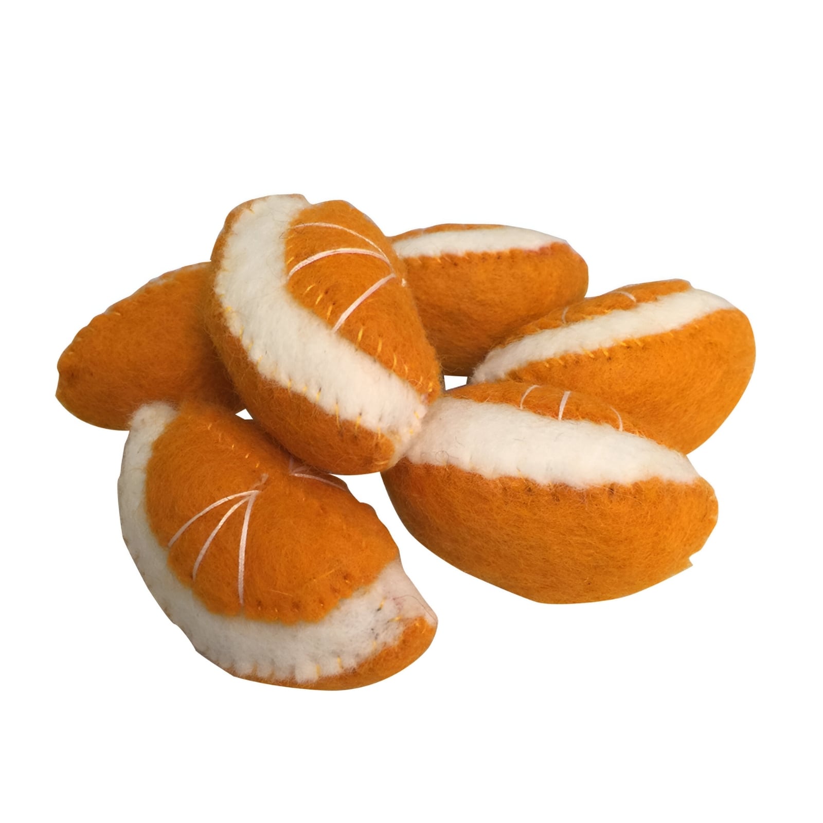Filz Obst Orange, 6-teilig