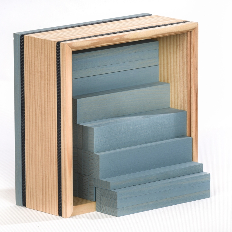 KAPLA Steine 40er Box QUADRATE Hellblau
