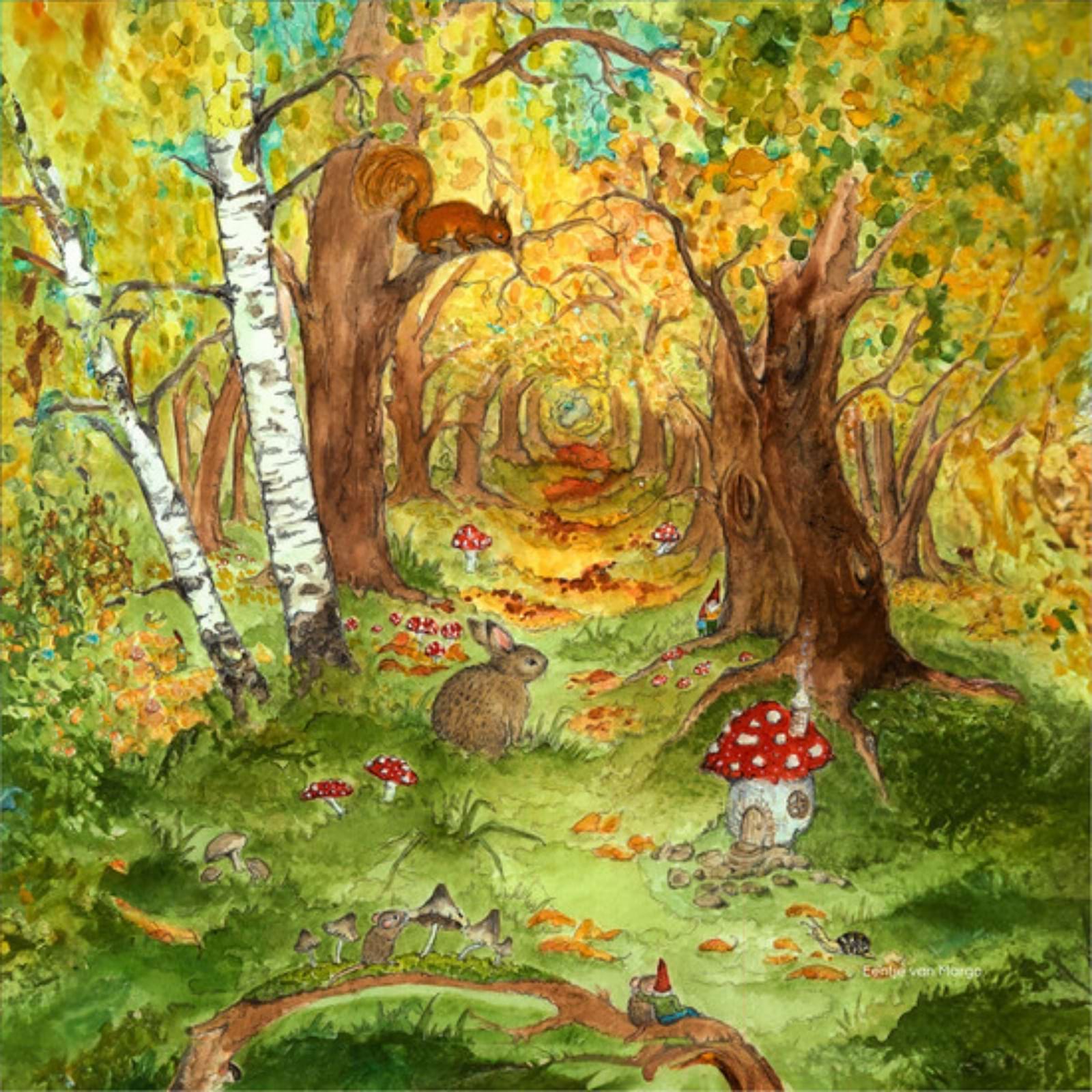 Motiv für Toverlux Lampe - Eentje van Margo - Herbstwald