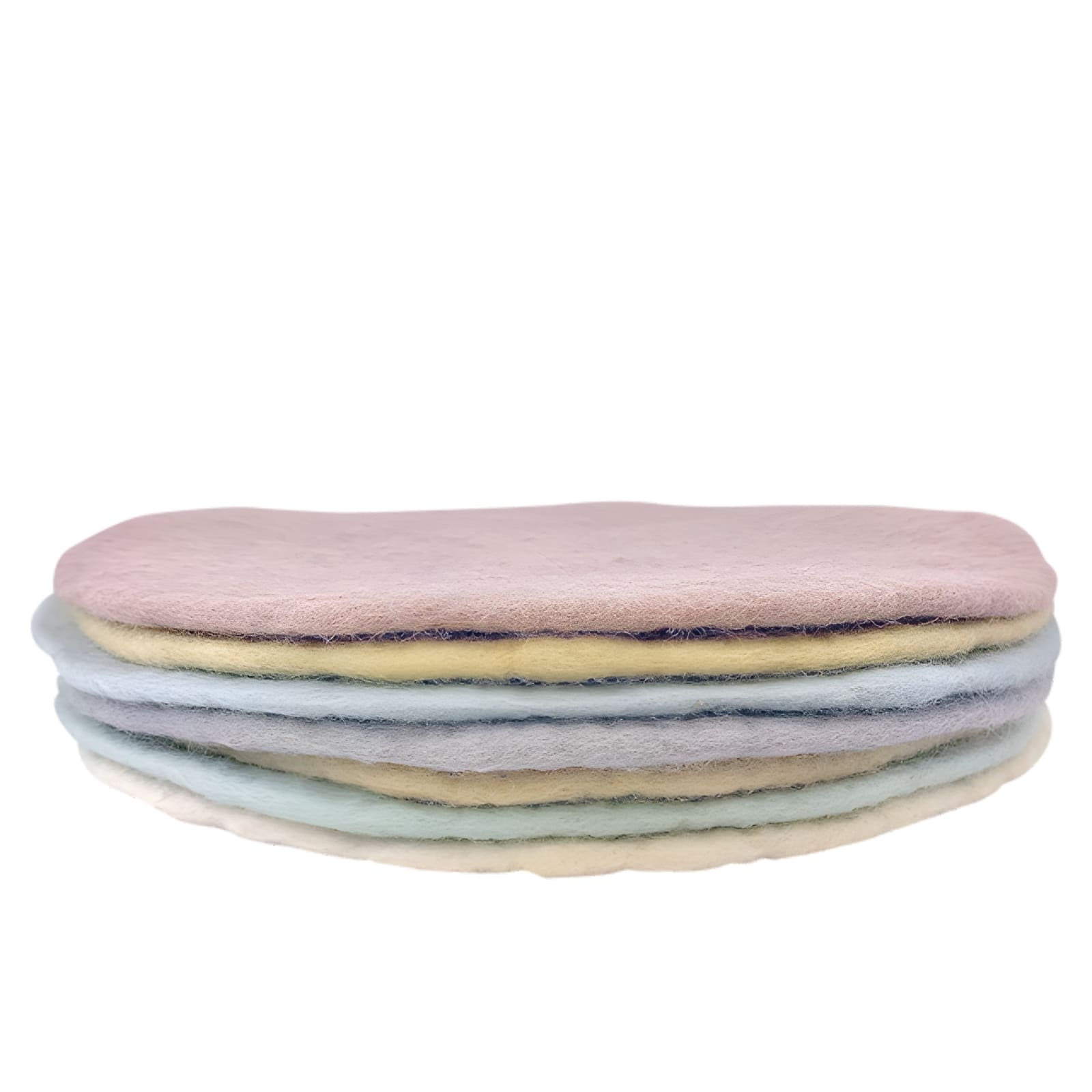 Pastel Filz Runde Matten, 30cm, 7-teilig