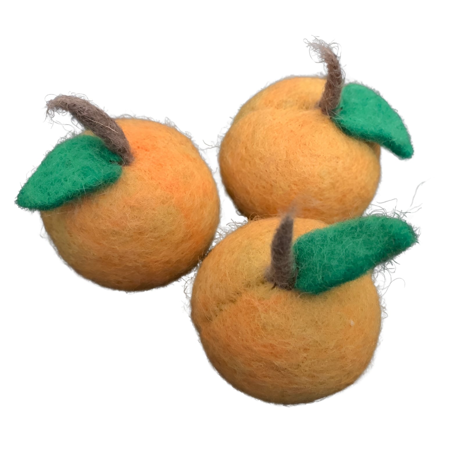 Filz Obst Aprikose, 3-teilig