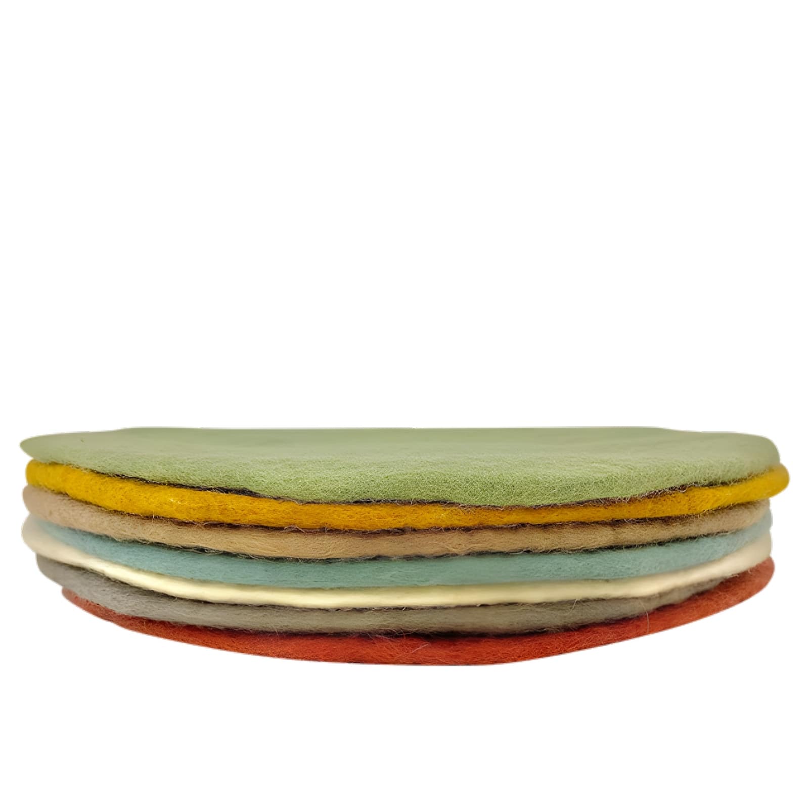 Earth Filz Runde Matten, 30cm, 7-teilig