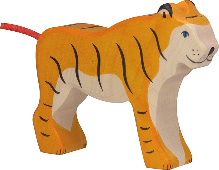 Holztiger Tiger stehend