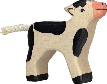 Holztiger Kalb schwarz
